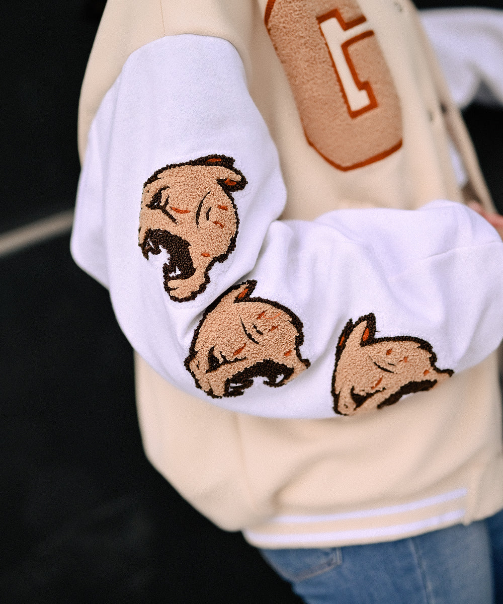 The Wild Beige Evo Jacket | Varsity Jacket | Women | Evo Wardrobe