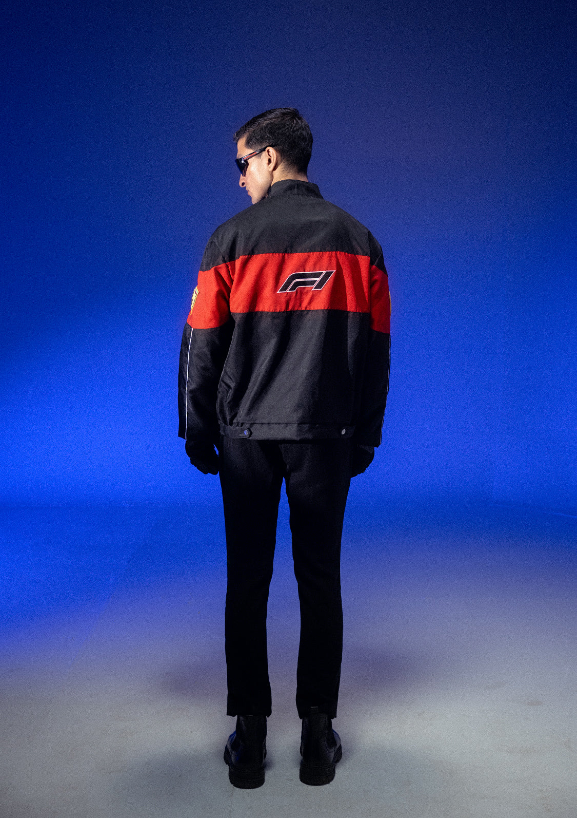 Evo Unisex Black & Red Racer Jacket