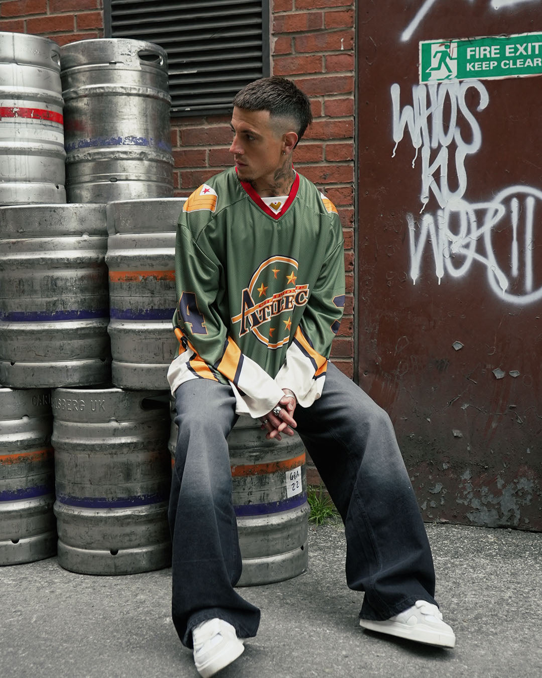 Evo-Athletic Dynasty Jersey – Olive Green Streetwear