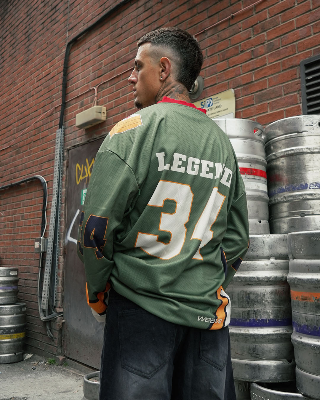 Evo-Athletic Dynasty Jersey – Olive Green Streetwear