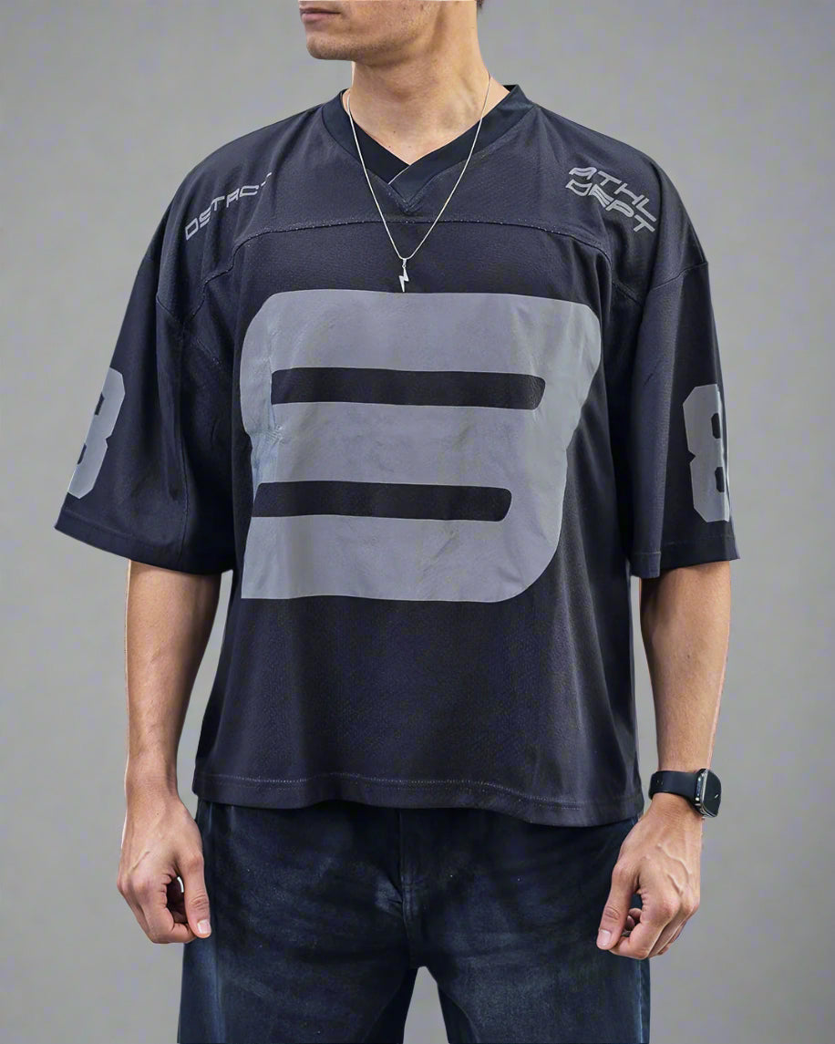 Evo UNISEX - Noir Reflective Cropped Jersey
