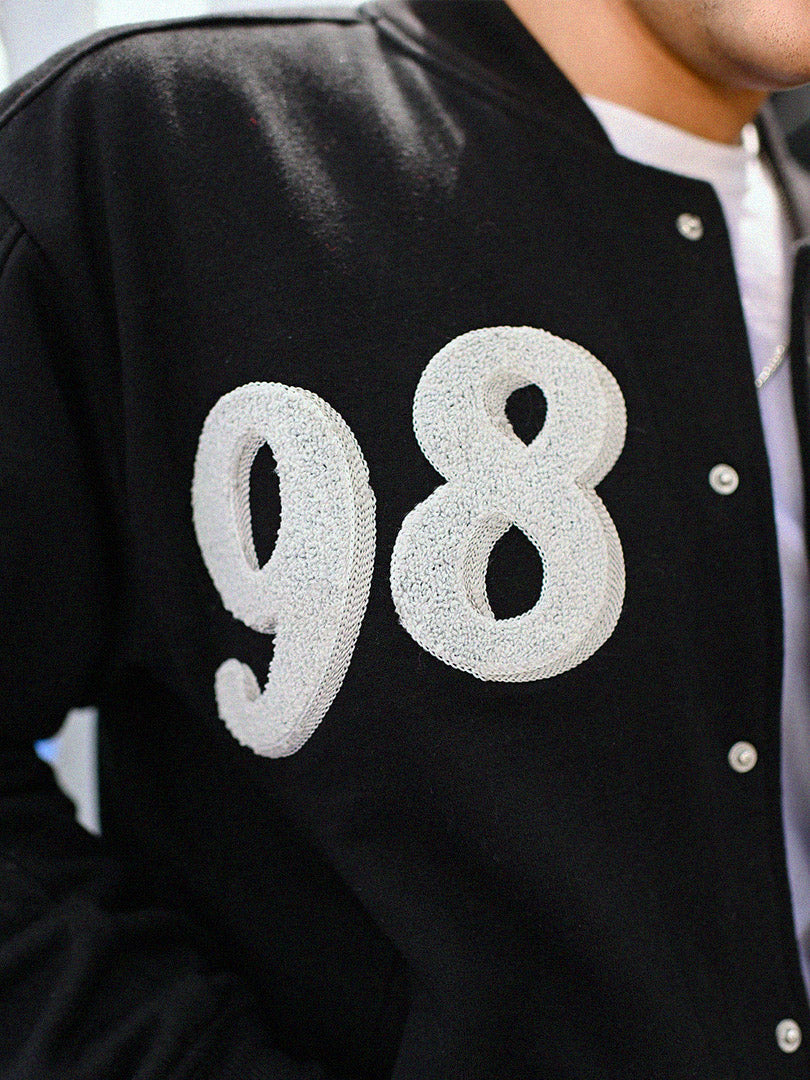 REPRESENT Evo Legacy : Unisex Black Varsity Jacket