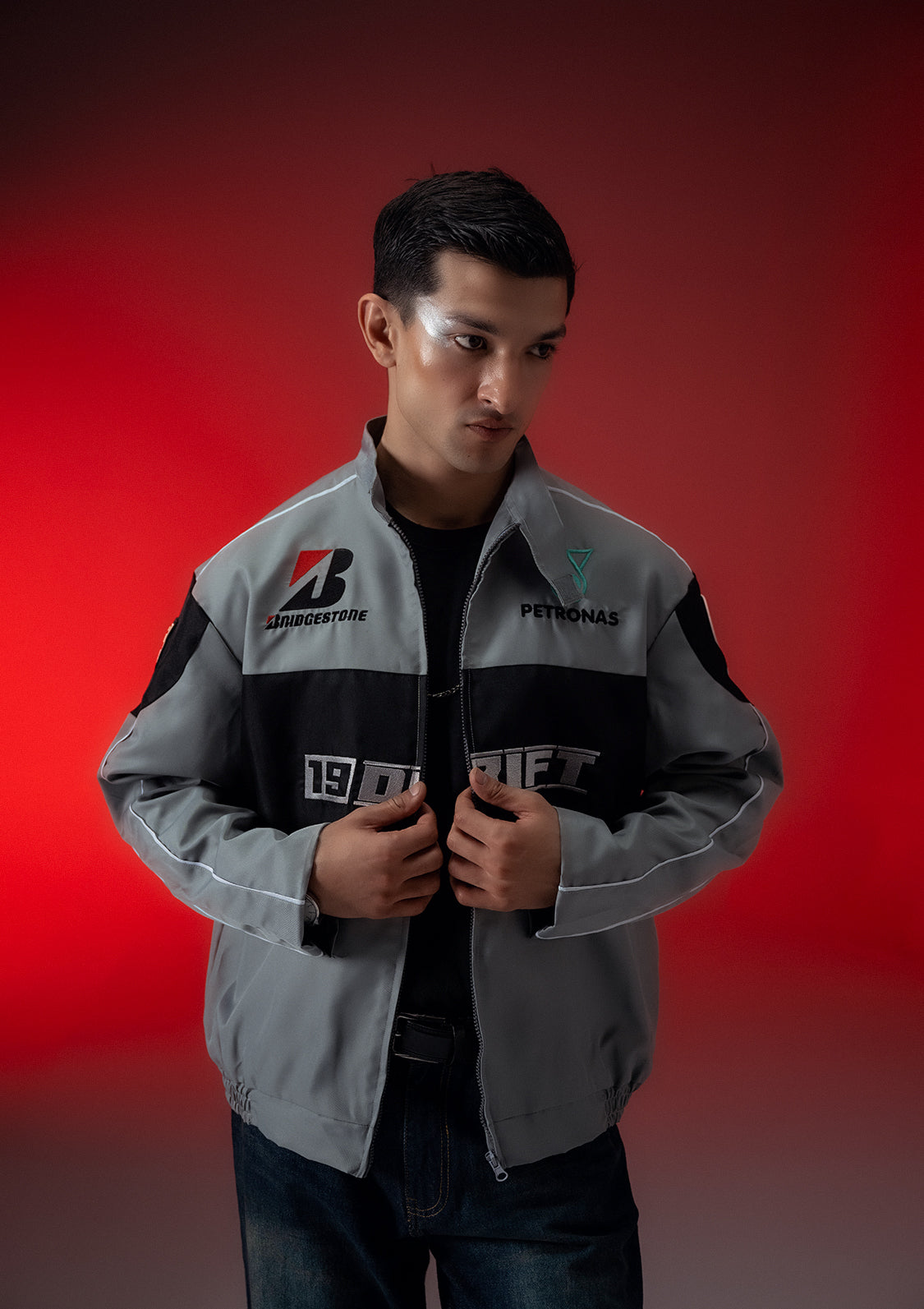 Unisex Evo DRIFT Grey Racer Jacket