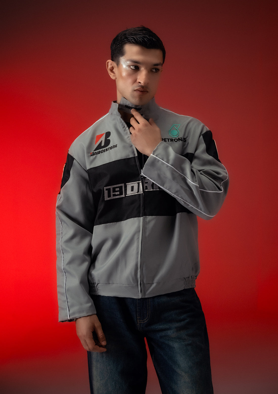 Unisex Evo DRIFT Grey Racer Jacket