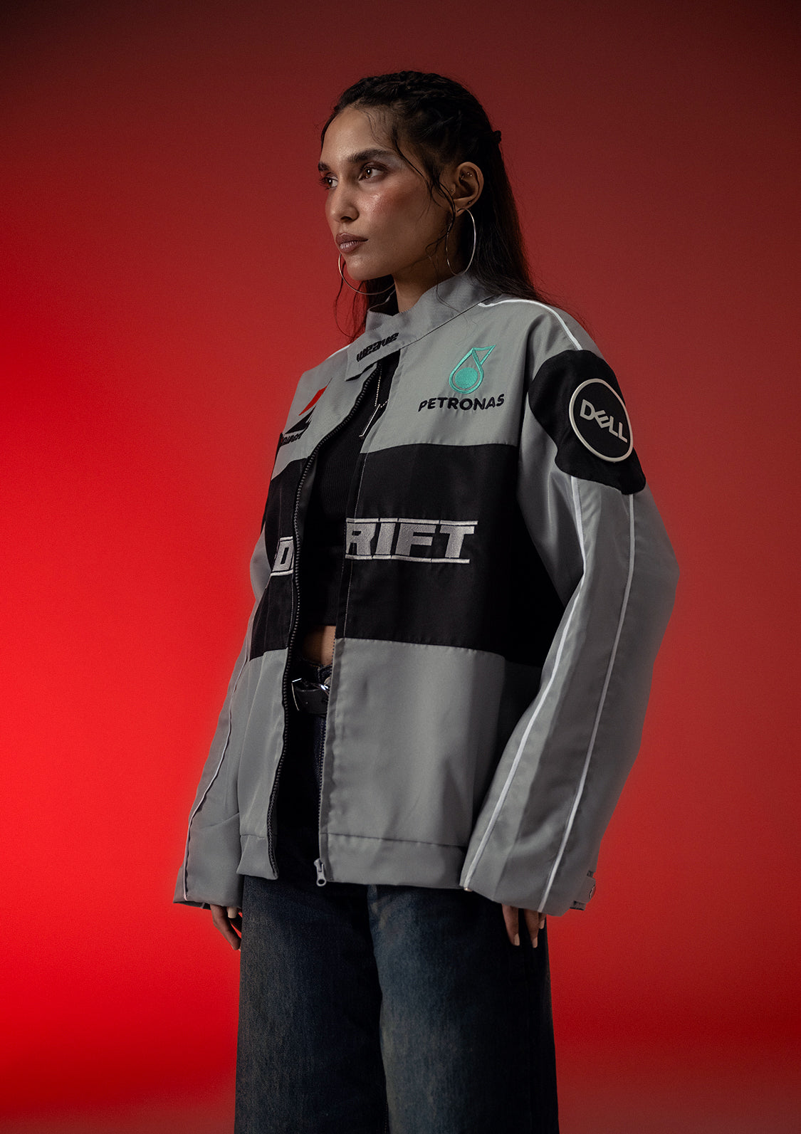 Unisex Evo DRIFT Grey Racer Jacket
