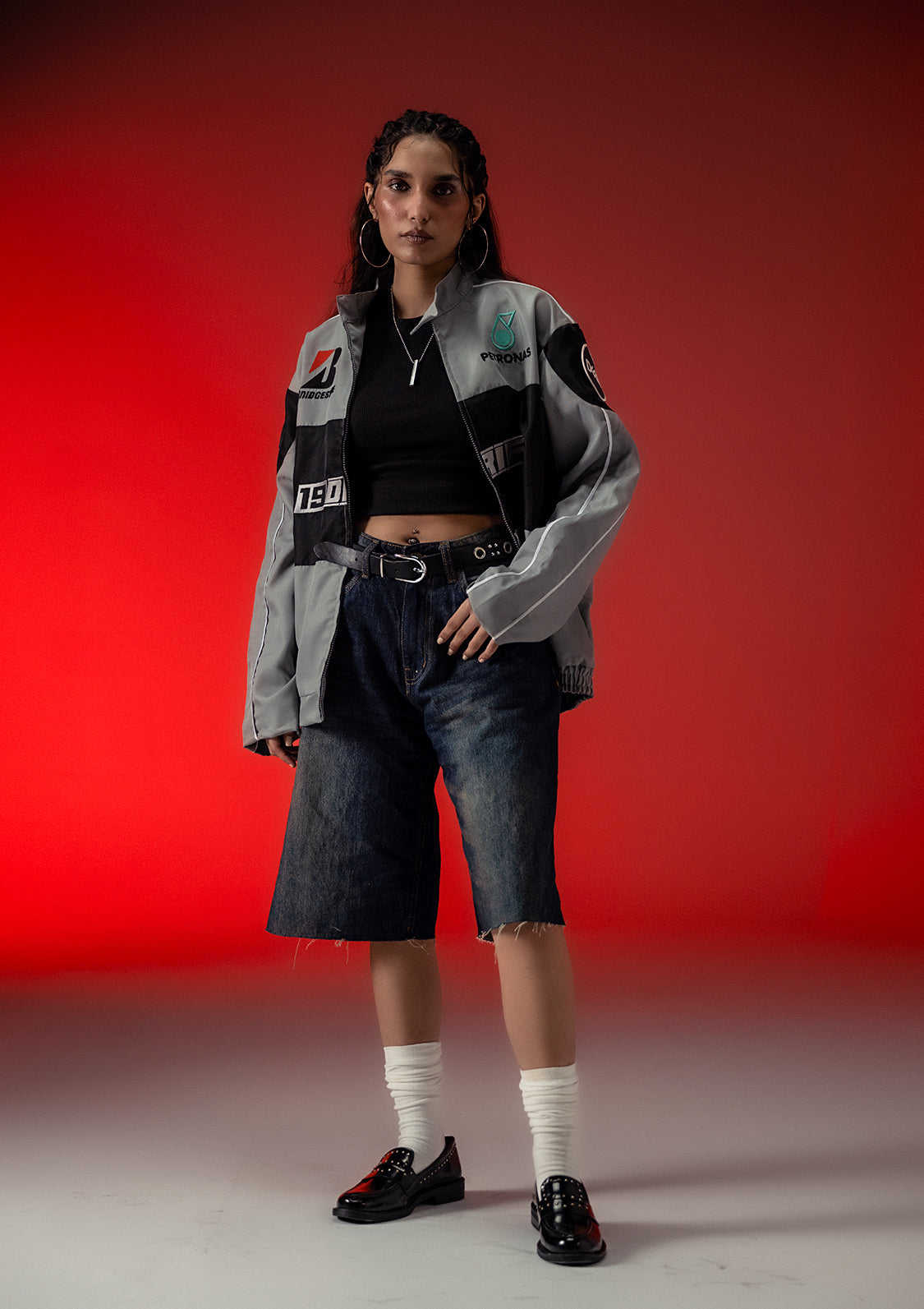 Unisex Evo DRIFT Grey Racer Jacket