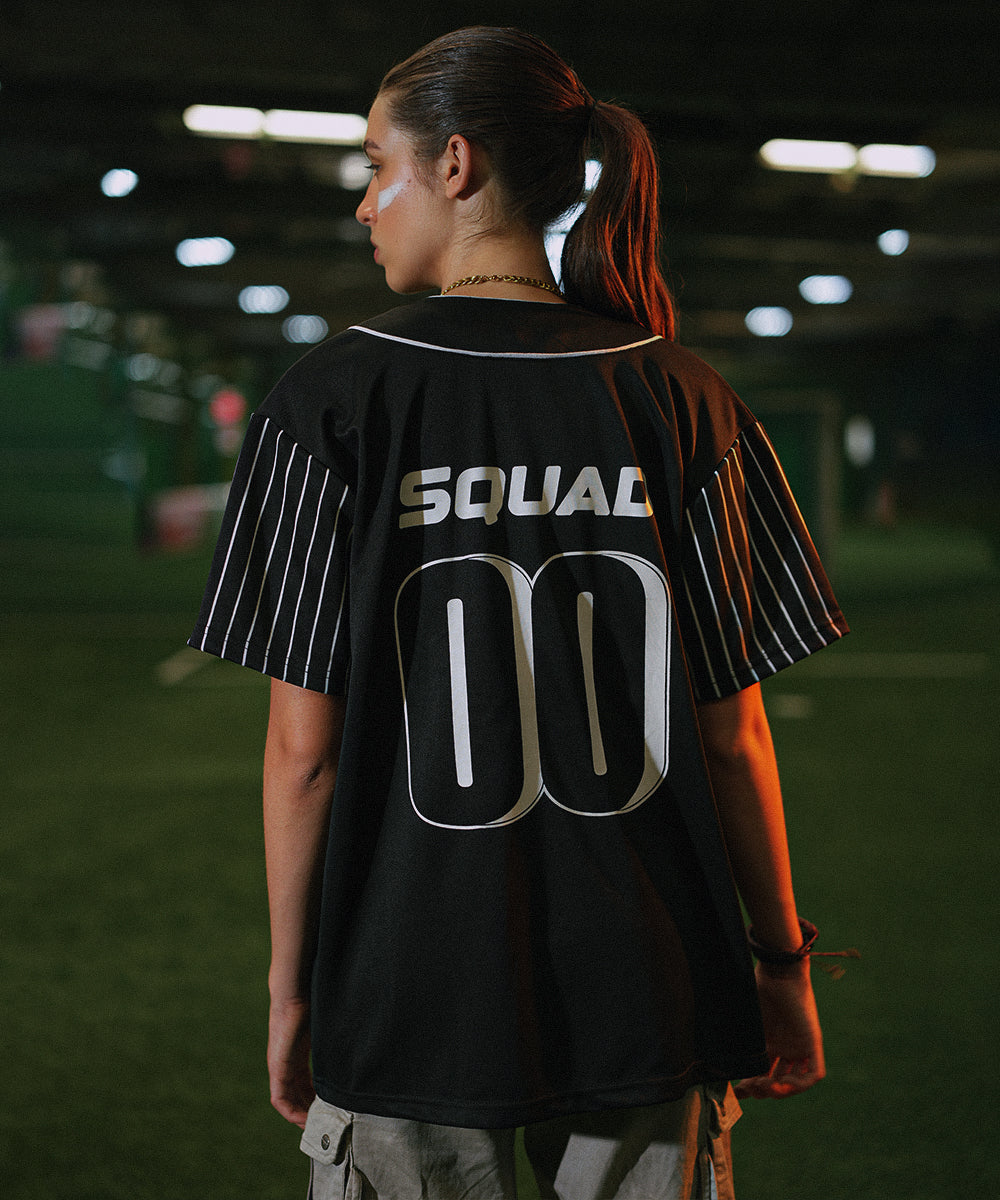 Unisex Evo Stripe Chicago (Black) Baseball Jersey
