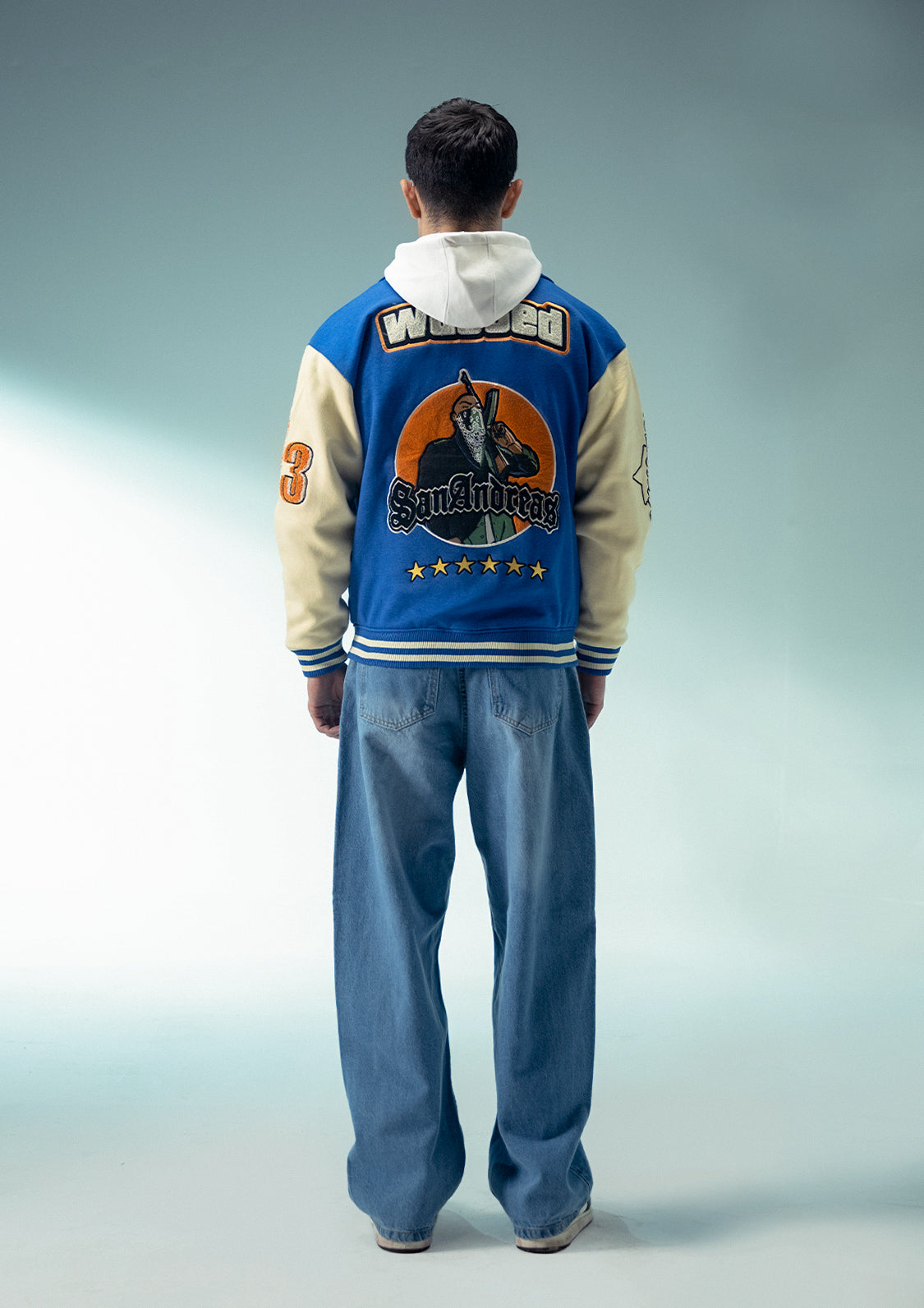 Unisex Evo Vintage Varsity Jacket