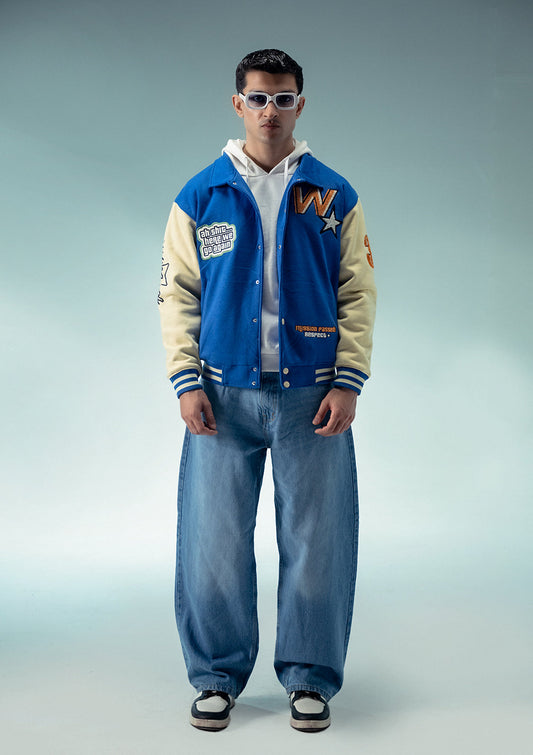 Unisex Evo Vintage Varsity Jacket