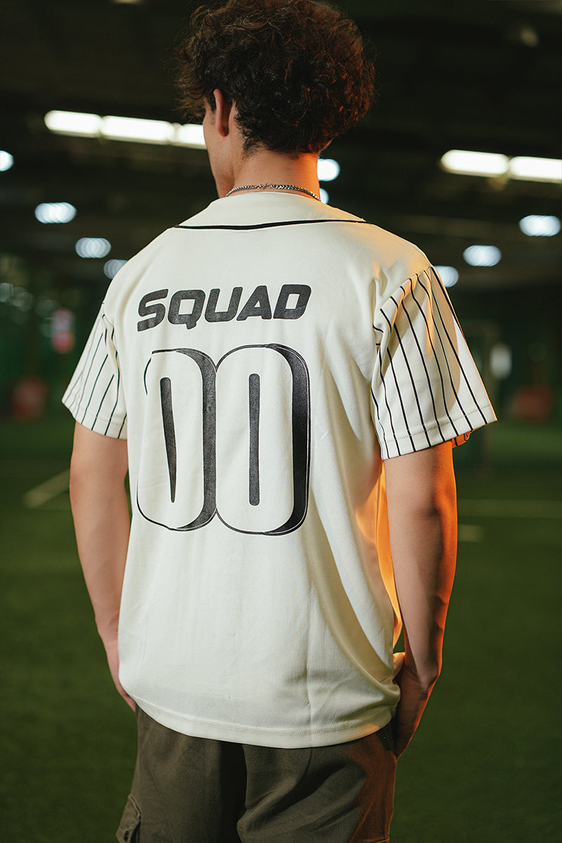 UNISEX Urban Stripe  Evo Chicago (Off- White) Baseball Jersey