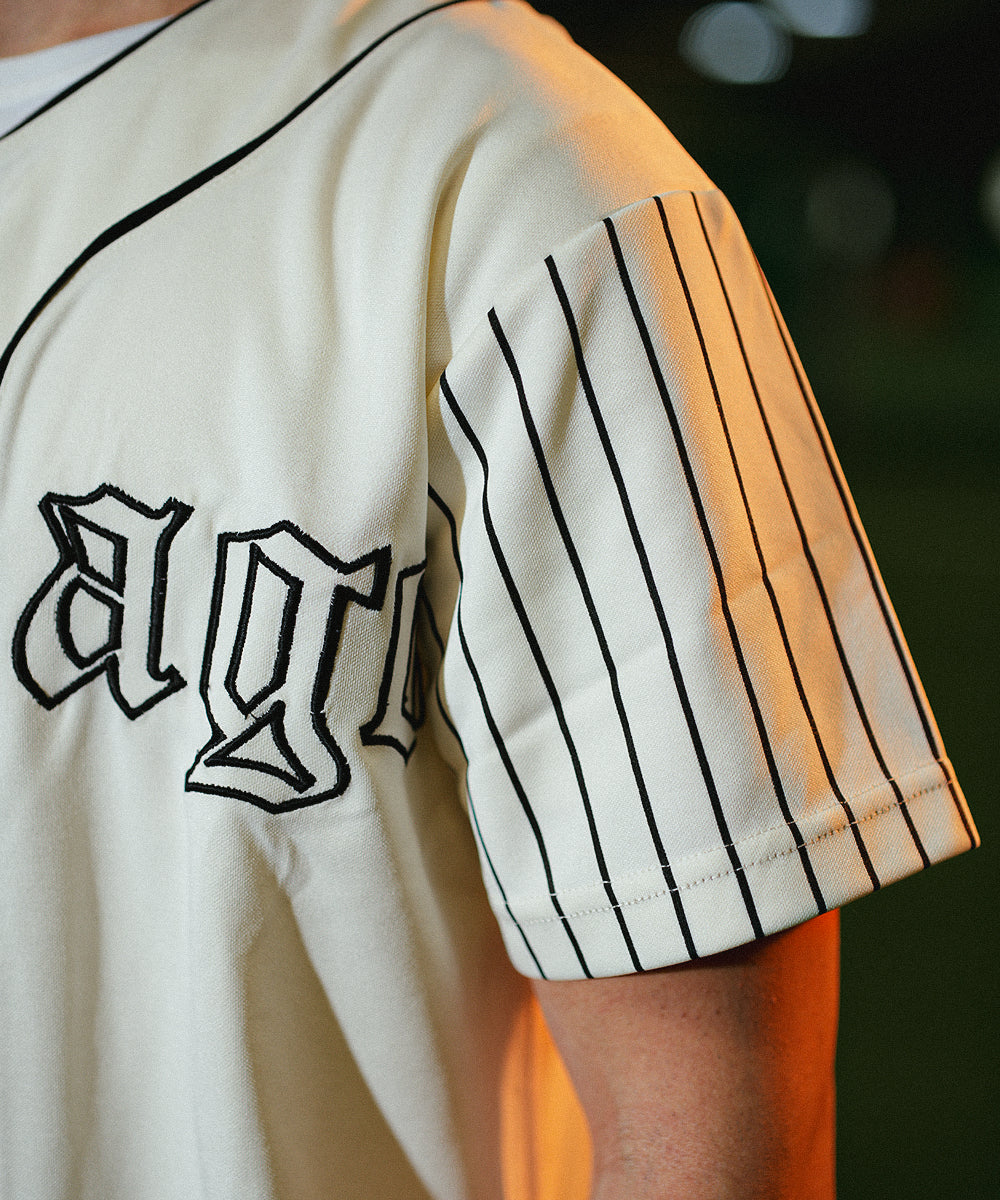 UNISEX Urban Stripe  Evo Chicago (Off- White) Baseball Jersey
