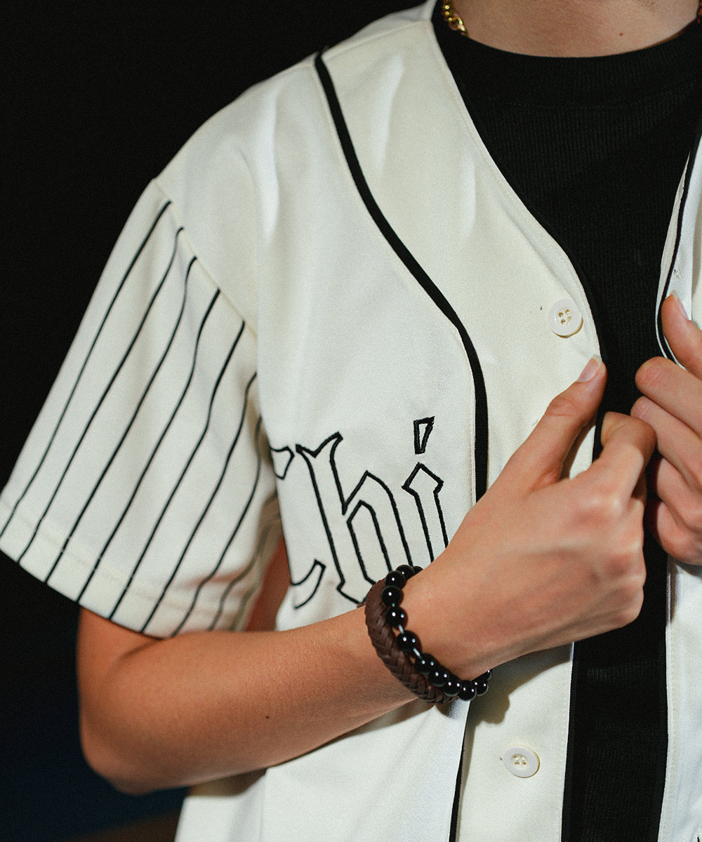 UNISEX Urban Stripe  Evo Chicago (Off- White) Baseball Jersey