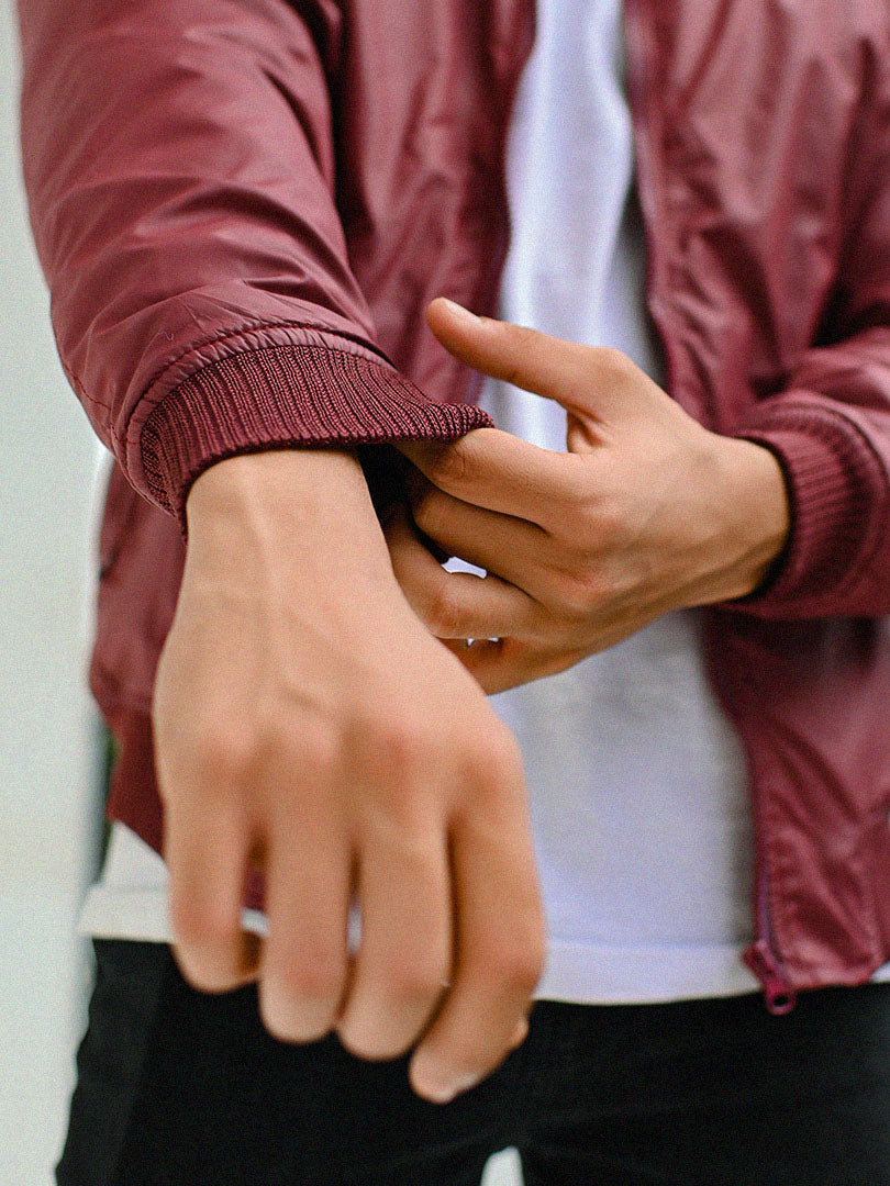 Maroon Skydiver Bomber Jacket