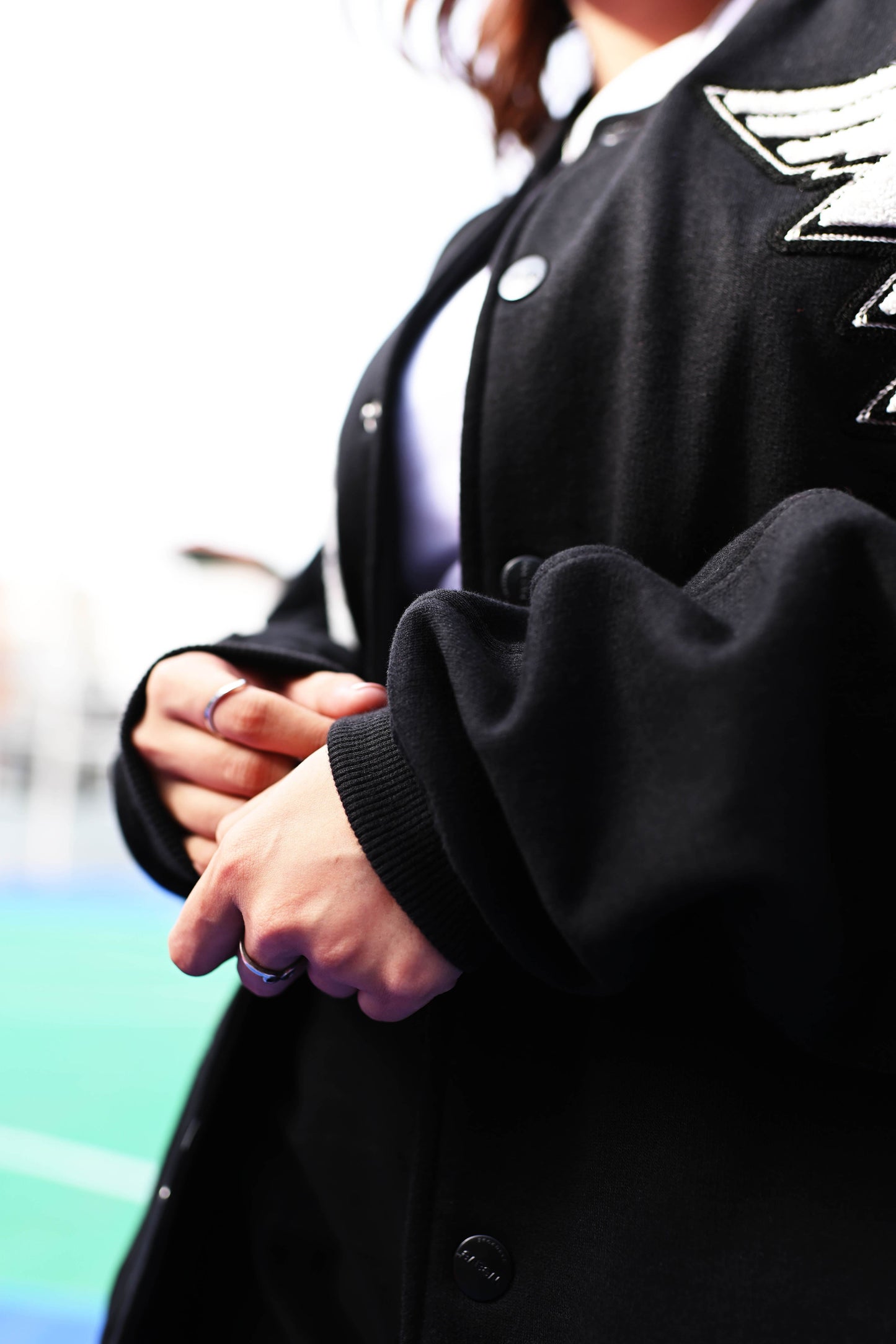 REPRESENT Evo Legacy : Unisex Black Varsity Jacket