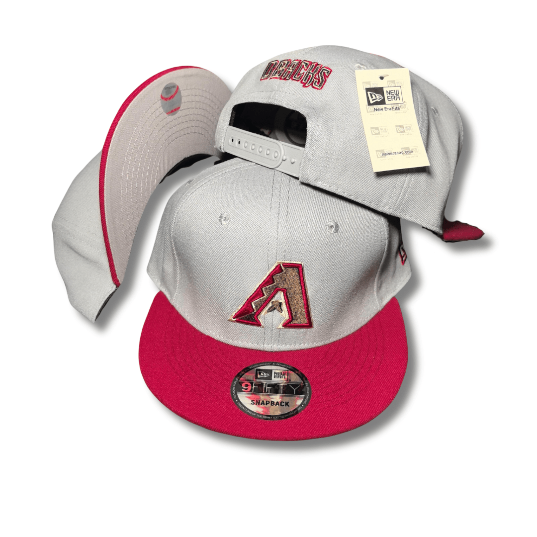 Men's New Era White/Red Arizona Diamondbacks Optic 59FIFTY - Fitted Cap