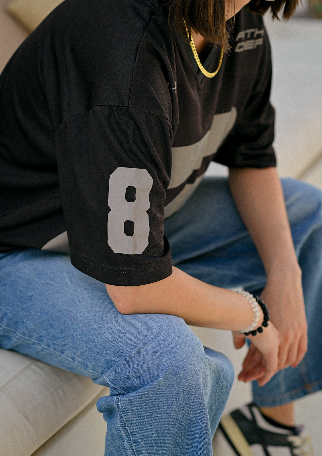 Evo UNISEX - Noir Reflective Cropped Jersey
