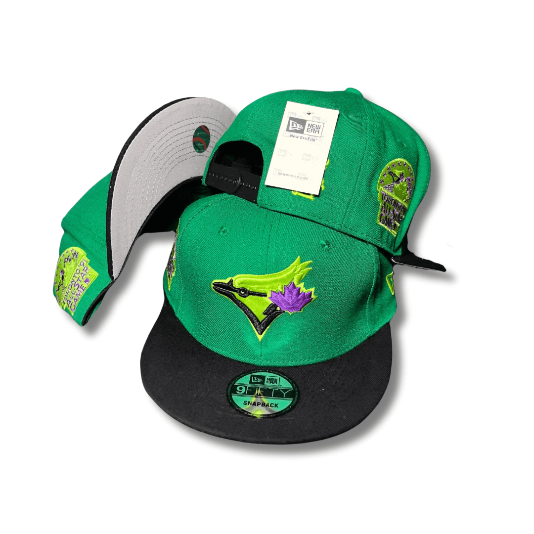 Toronto Blue Jays Green and Black with Vibrant Details - Snapback Cap