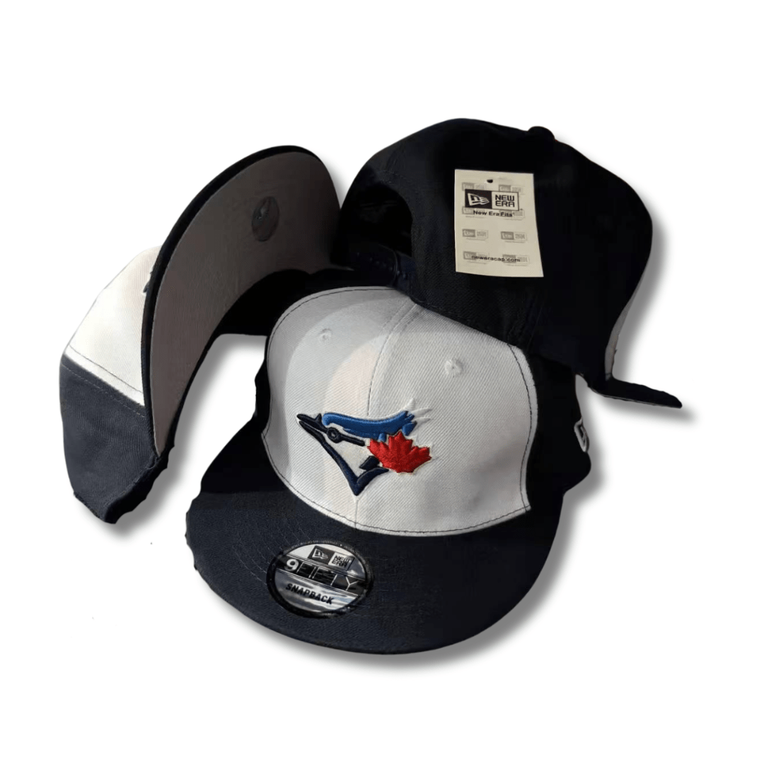 Toronto Blue Jays 9FIFTY White and Navy with Team Logo – Snapback Cap