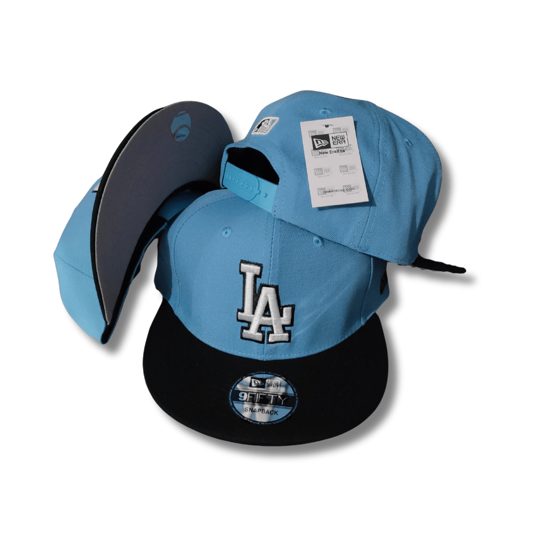 Los Angeles Dodgers New Era 9FIFTY Sky Blue and Black Edition – Snapback Cap
