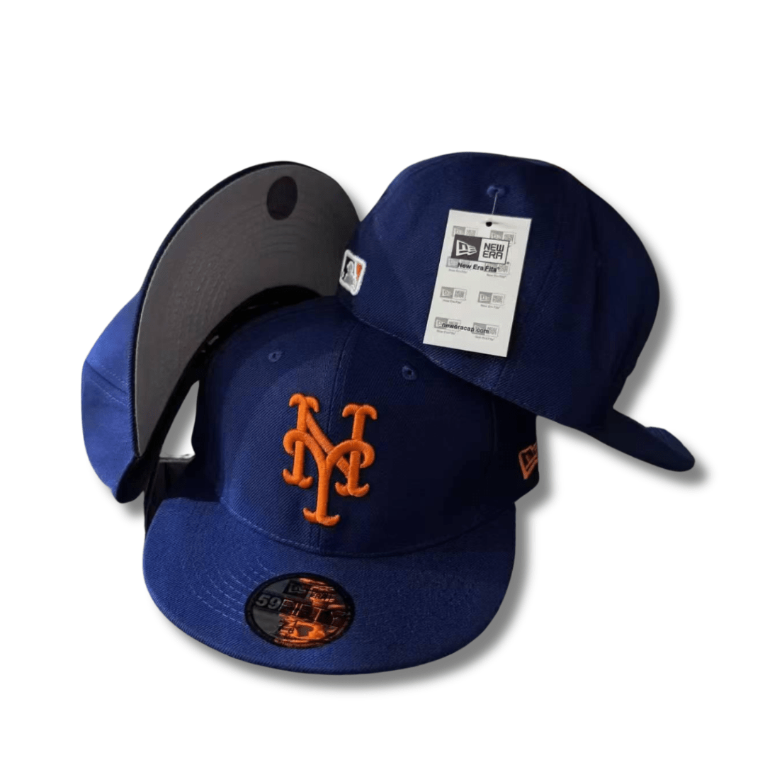 New York Mets MLB Cap with Classic Team Logo Royal Blue – Fitted Cap