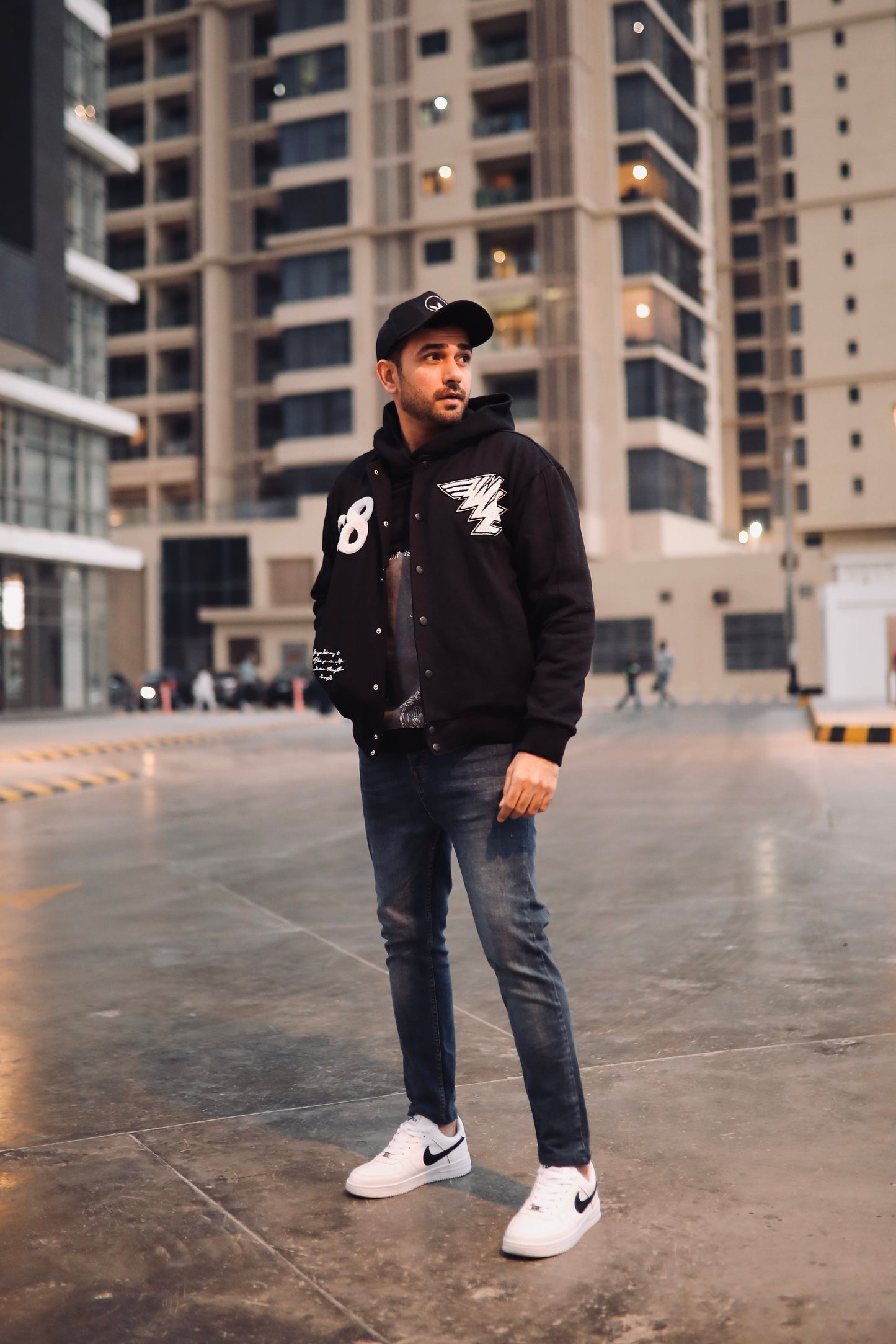REPRESENT Evo Legacy : Unisex Black Varsity Jacket