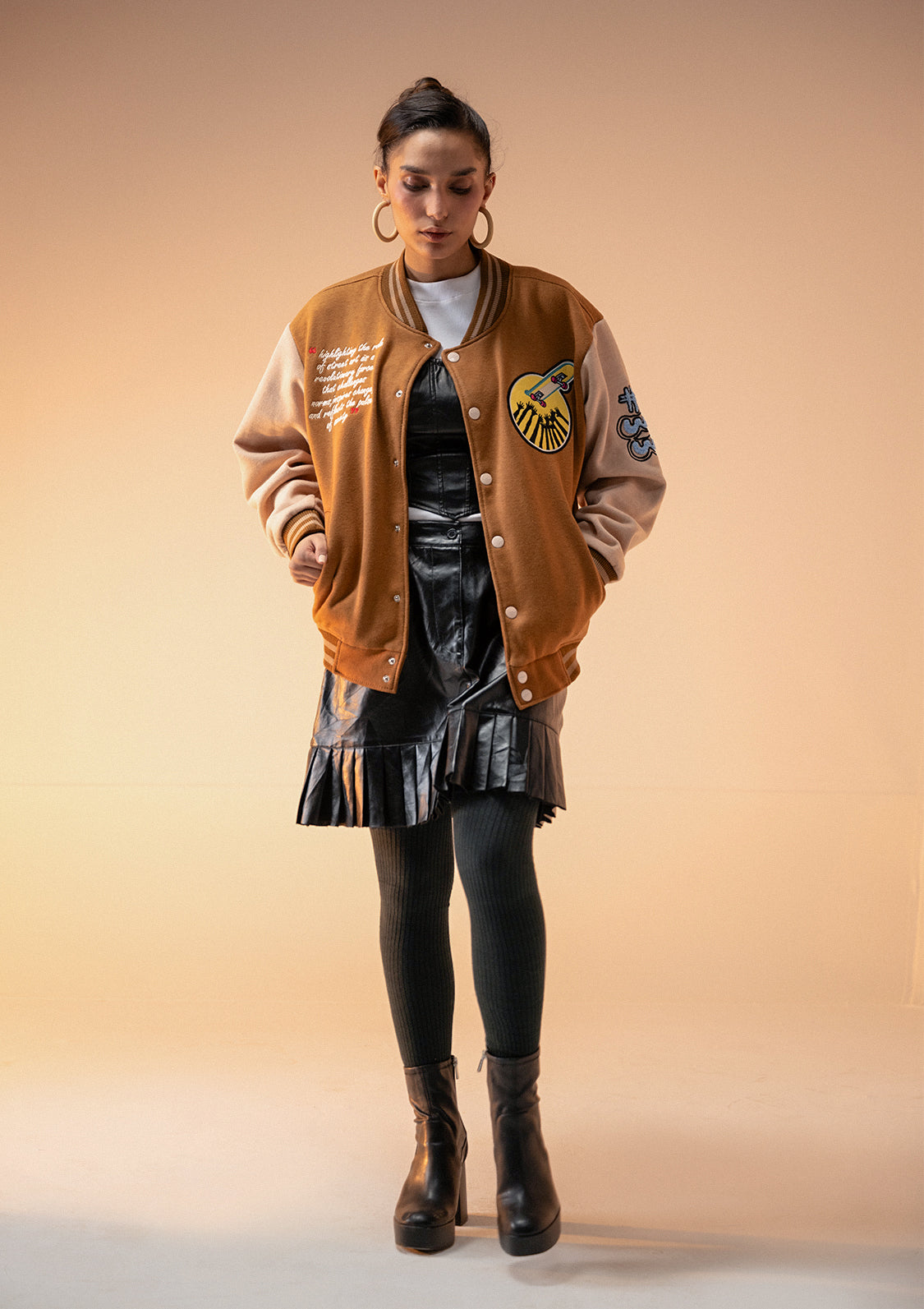 Evo Unisex Art Revolt Varsity Jacket