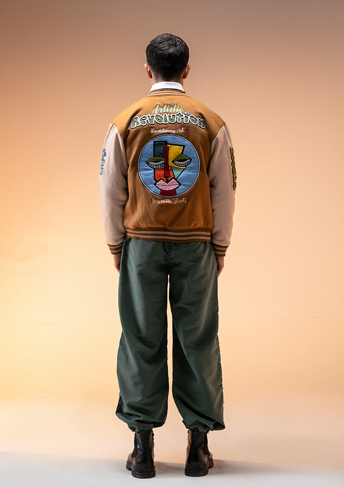 Evo Unisex Art Revolt Varsity Jacket