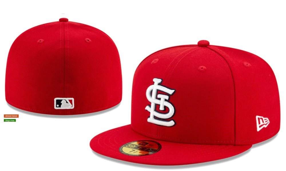 St. Louis Cardinals Red Fitted Cap with Embroidered Logo – Evo Store