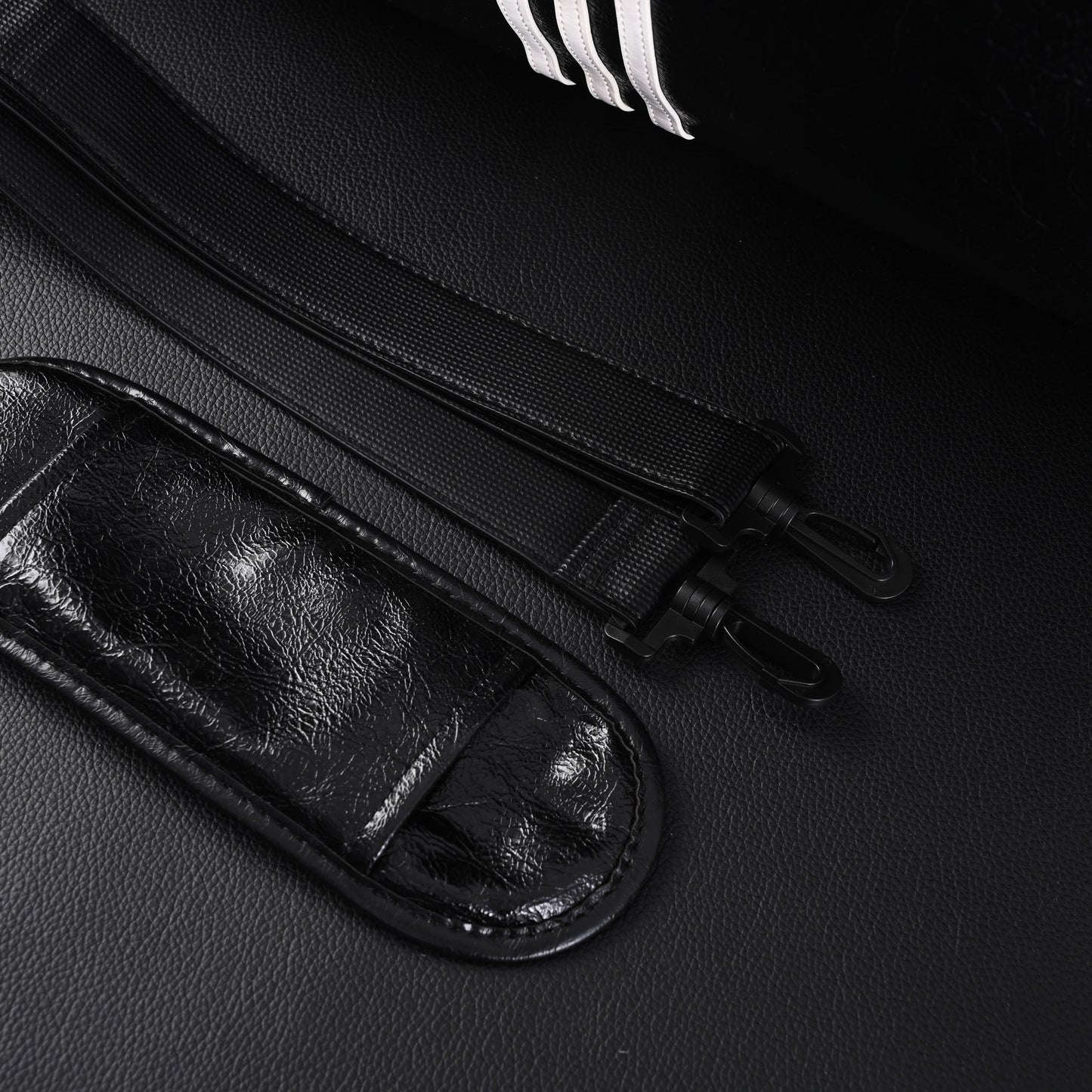 Balenciaga x adidas Large Duffel Travel Bag – Black & Green with Trefoil Logo and Triple Stripes